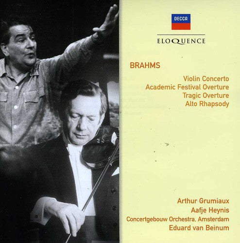 Brahms / Grumiaux / Concertgebow Orch / Van Beinum - Brahms: Vln Cto / Overtures / Alto Rhapsody - Music CD