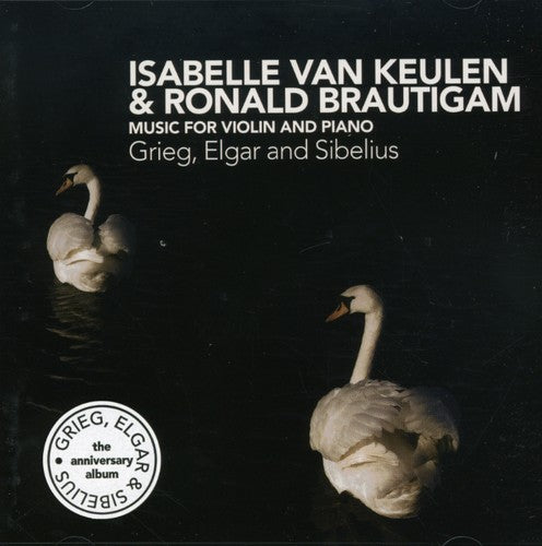 the album cover for Ronald Brautigam - Music of Grieg Elgar & Sibelius