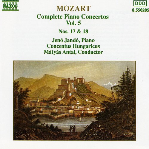 the album cover for Jenő Jandó - Piano Concerti 17 & 18