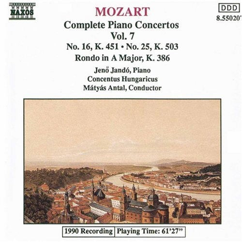 the album cover for Jenő Jandó - Piano Concerti 16 & 25