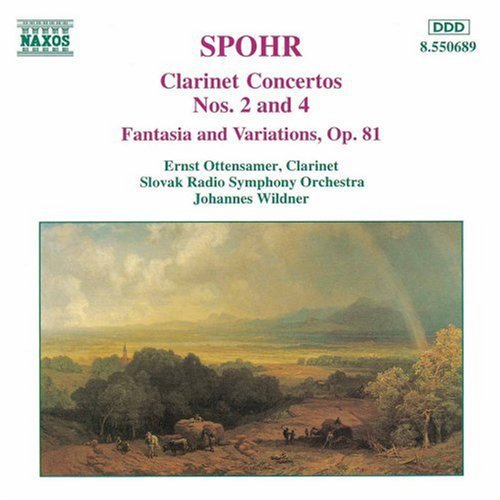 the album cover for L. SPOHR - Clarinet Concerti 2 & 4