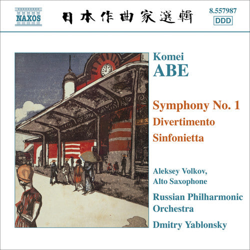the album cover for Dmitry Yablonsky - Symphony 1 / Divertimento for Alto Saxophone