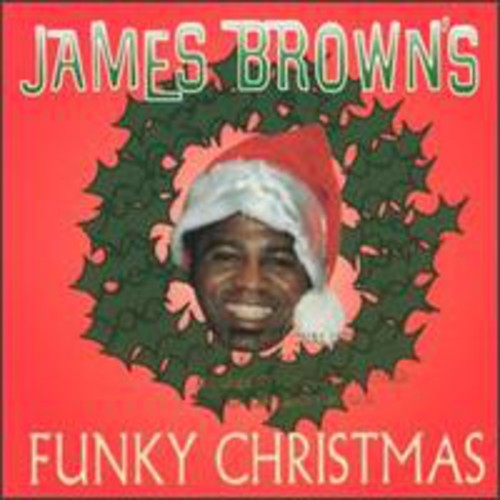 the album cover for James Brown - Funky Christmas