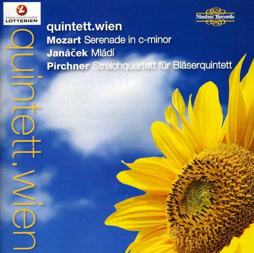 the album cover for Quintett Wien - Music of Mozart Janacek & Pirchner