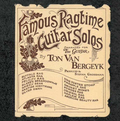 Famous Ragtime Guitar Solos Music CD