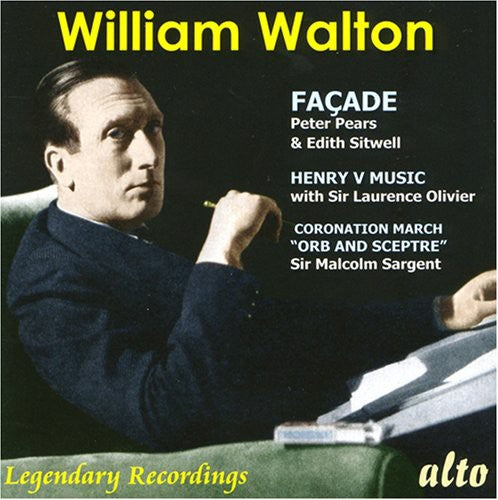 the album cover for Walton/Sitwell - Facade Music & Scenes from Henry V