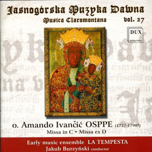 the album cover for Osppe / Tempesta Early Music Ensemble / Burzynski - Musica Claromontana 27