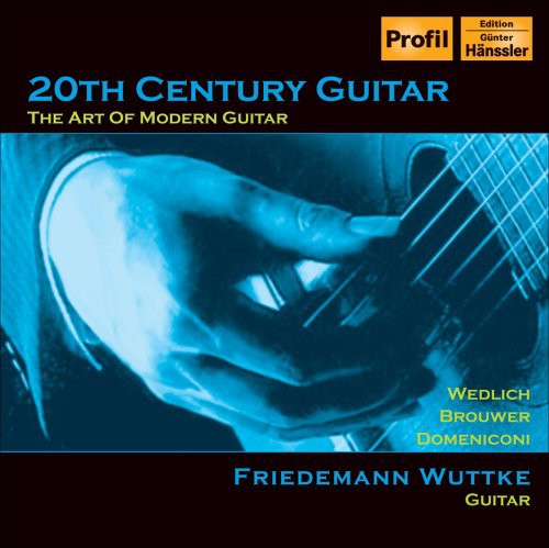 the album cover for New Moscow Chamber Orchestra - 20th Century Guitar: The Art of Modern Guitar