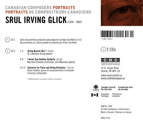 the album cover for Srul Irving Glick - Portrait