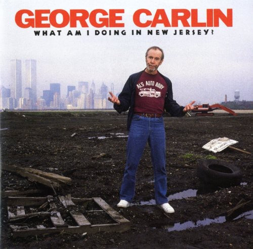 the album cover for George Carlin - What Am I Doing In New Jersey?