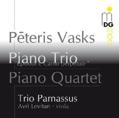 the album cover for Vasks / Trio Parnassus / Levitan - Piano Trio