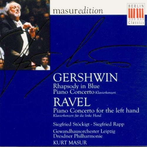 Gershwin / Ravel / Masur / Dresden Philharmonic - Rhapsody In Blue / Piano Concerto - Music CD