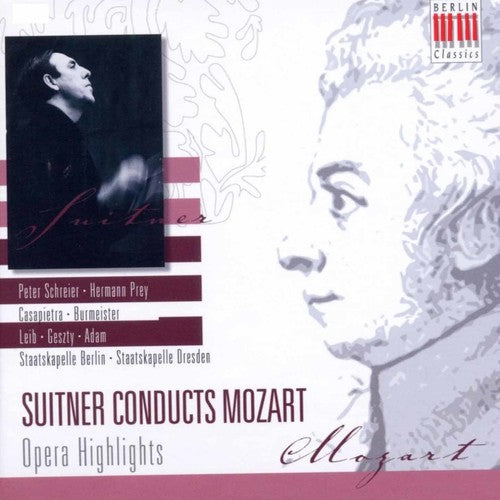 the album cover for W.A. Mozart - Suitner Conducts Mozart & Opera