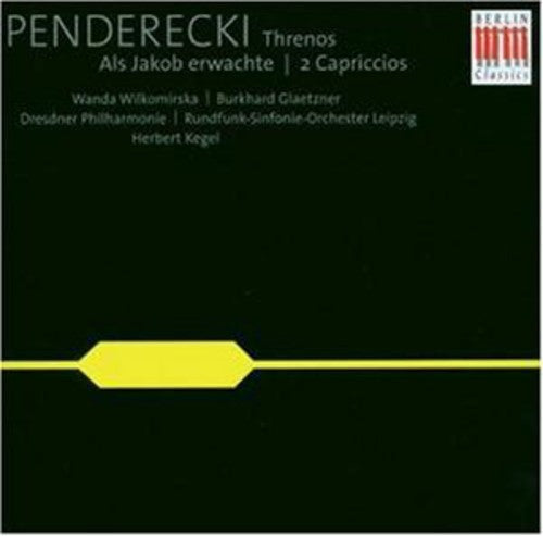 Penderecki / Wilkomirska / Glaetzner / Kegel - Threnos - Music CD