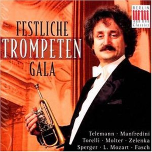 the album cover for G.P. Telemann - Festive Trumpet Gala