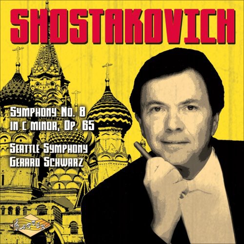 the album cover for Gerard Schwarz - Symphony No. 8 In C Minor Op. 65