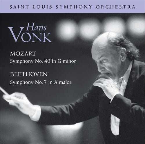 the album cover for MOZART/BEETHOVEN - Symphony No. 40 / Symphony No. 7