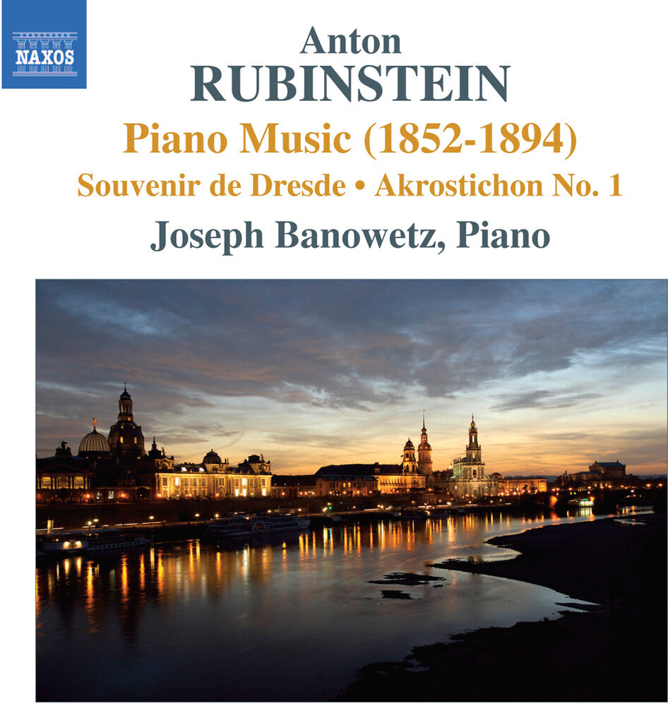 the album cover for Joseph Banowetz - Piano Music (1852-1894) / Souvenir de Dresde