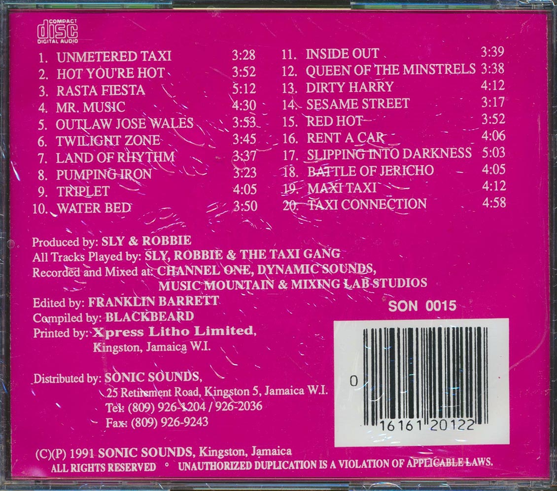Sly & Robbie - Many Moods Of Sly & Robbie And The Taxi Gang Music CD
