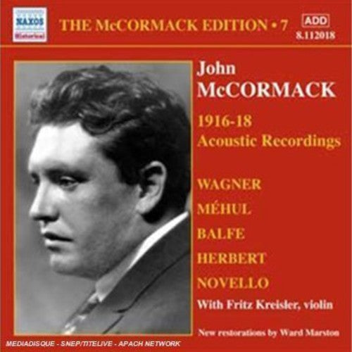Mccormack; Kreisler - V 7: John Mccormack 1916-18 Ac - Music CD