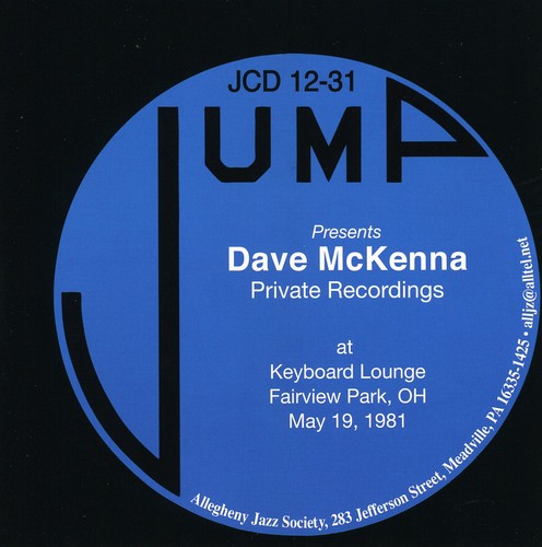 Mckenna,dave - Private Recordings: At Keyboard Lounge Fairview - Music CD
