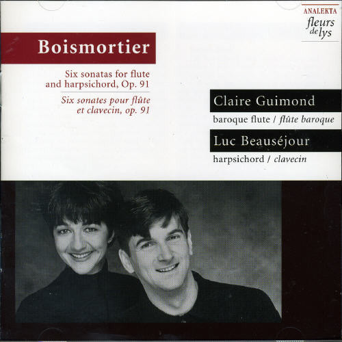 the album cover for J.B. DE BOISMORTIER - Six Sonates Pour Flute
