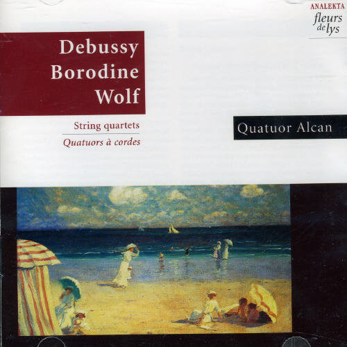 the album cover for Debussy/Borodine/Wolf - Quatuors a Cordes