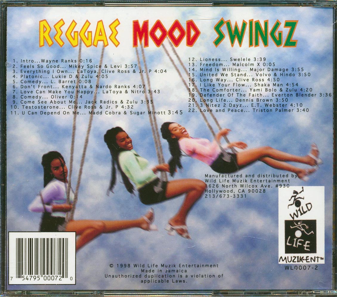 Sugar Minott, Everton Blender, Yami Bolo, Etc. - Reggae Mood Swingz (22 tracks) Music CD