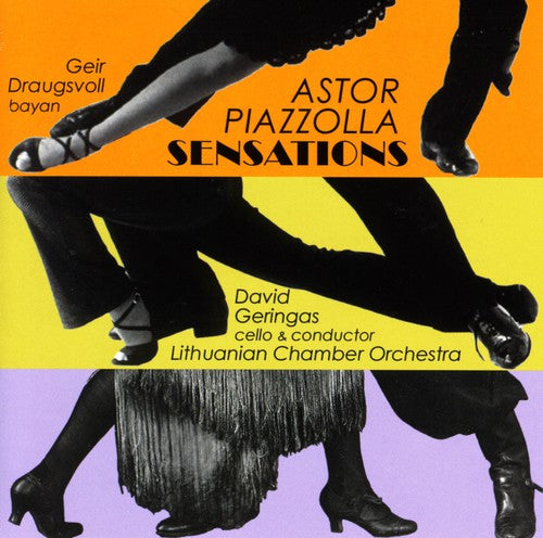 the album cover for Lithuanian Chamber Orchestra - Senderovas/Piazzolla : Sensations: Concierto Para Ban