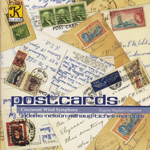 the album cover for Cincinnati Wind Symphony - Postcards