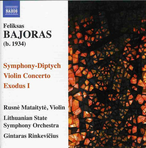 the album cover for Gintaras Rinkevicius - Symphony-Diptych / Violin Cto / Exodus 1