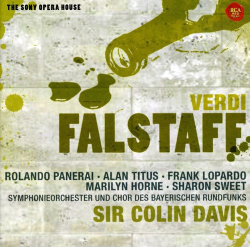 the album cover for Verdi / Panerai / Bayern Radio Sym Orch / Davis - Falstaff