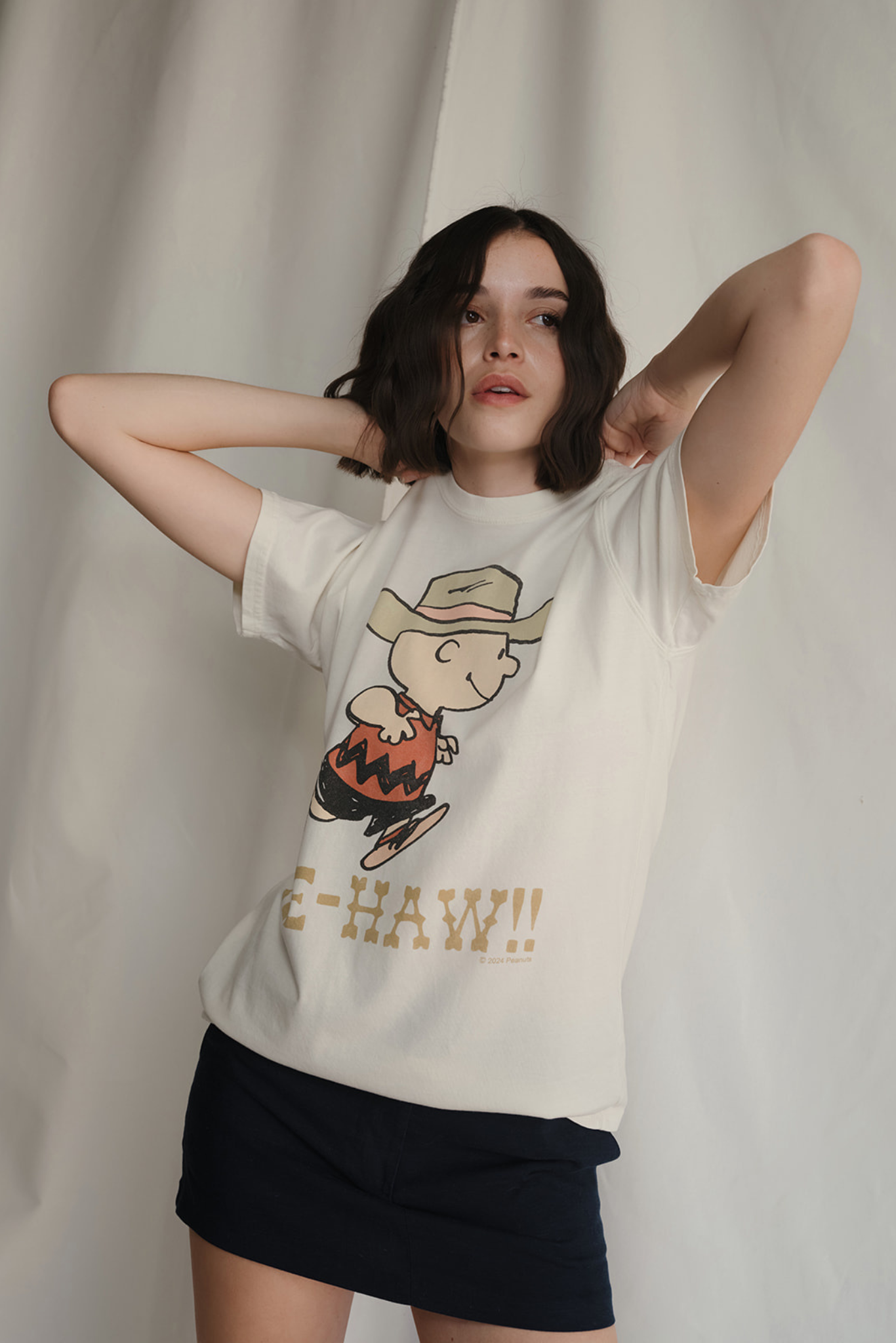 Peanuts YEE-HAW!! Womens T Shirt