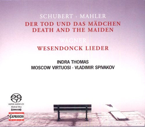 the album cover for Indra Thomas - Death & Maiden / Wesendonck-Lieder