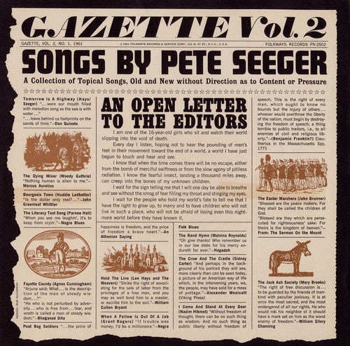 Seeger,pete - Gazette Vol. 2 - Music CD