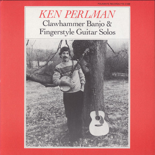 the album cover for Ken Perlman - Clawhammer Banjo and Fingerstyle Guitar Solos