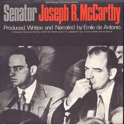 the album cover for Joseph Mccarthy - Senator Joseph R. McCarthy