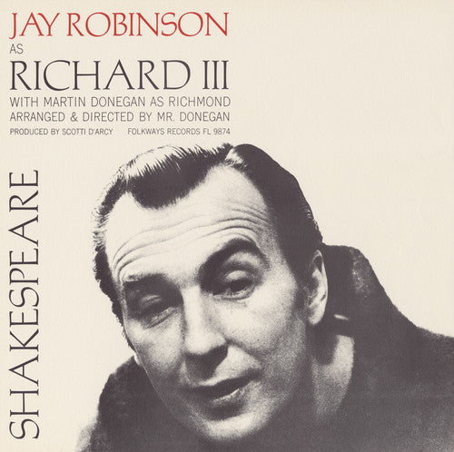 the album cover for Jay Robinson - William Shakespeare: King Richard III