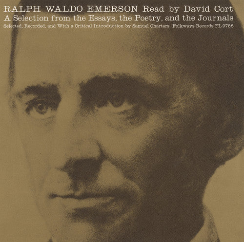 the album cover for David Cort - Ralph Waldo Emerson: A Selection from the Essays
