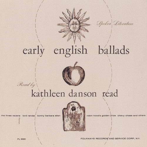 the album cover for Kathleen Read Danson - Spoken Literature of Early English Ballads