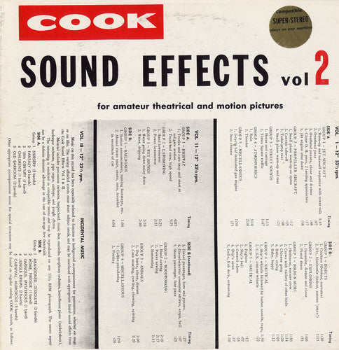 the album cover for Sound Effects - Sound Effects 2 / Various