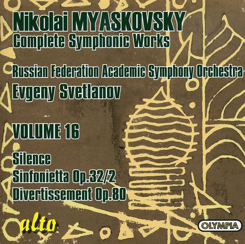 the album cover for Russian Federation Academic Symphony Orchestra; Evgeny Svetlanov - Silence Op 9 / Sinfonietta / Divertissement