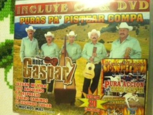 the album cover for Los Hermanos Gaspar - Puras Pa' Pistear Compa Hermanos Gaspar