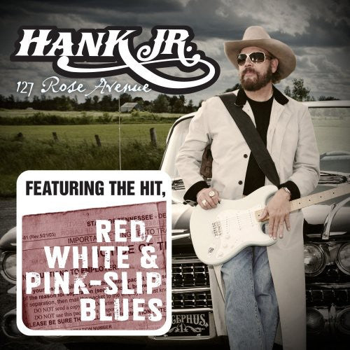 the album cover for Hank Williams Jr. - 127 Rose Avenue
