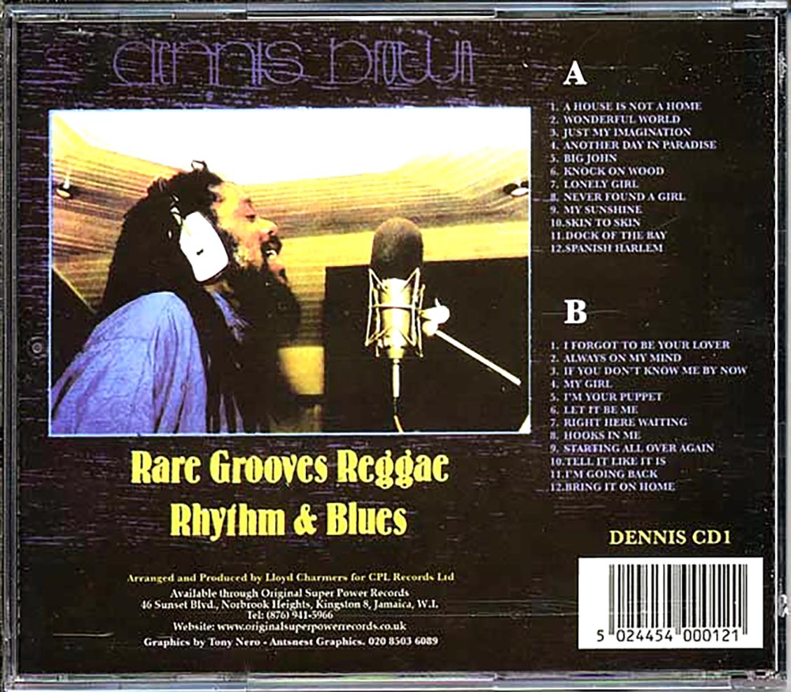Dennis Brown - Rare Grooves Reggae Rhythm & Blues Parts 1 & 2 (24 tracks) (2xCD) Music CD