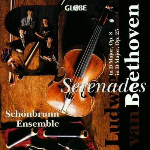 the album cover for L.V. Beethoven - Serenade for Flute, Violin, & Viola
