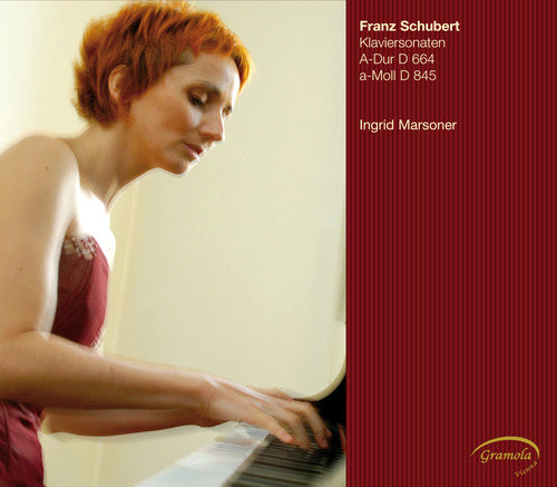 the album cover for Ingrid Marsoner - Piano Sonatas D664 & D845