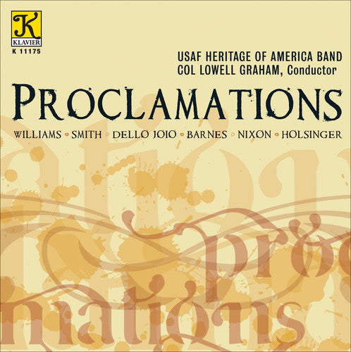 Dello Joio / Usaf Heritage American Band / Graham - Proclamations - Music CD