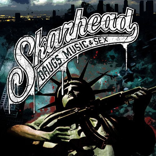 the album cover for Skarhead - Drugs, Music and Sex