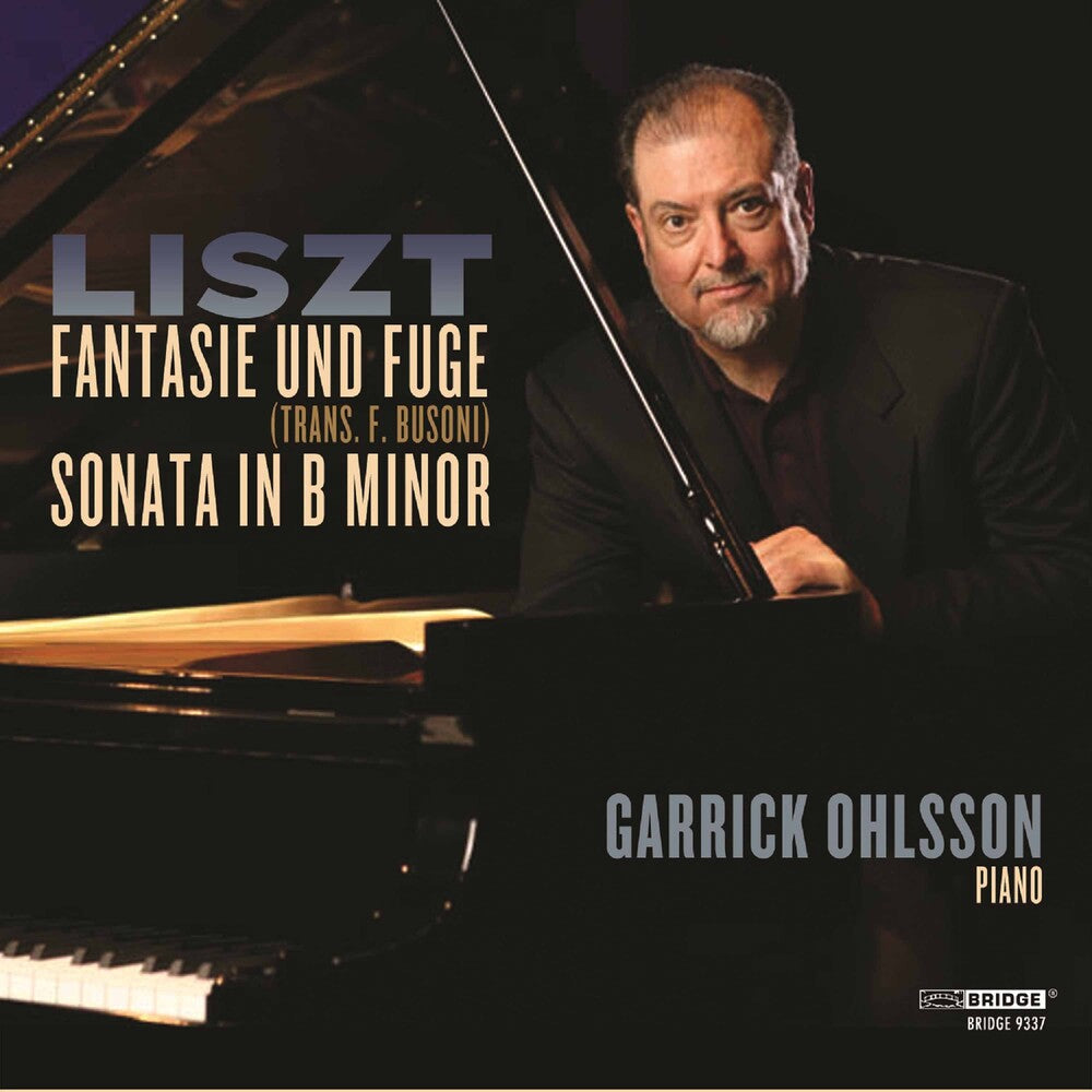 the album cover for GARRICK OHLSSON - Garrick Ohlsson Plays Liszt